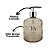 Porta Sabonete Líquido Vidro Sweet Home Bronze e Prata 350ml - Yazi - Imagem 3