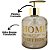 Porta Sabonete Líquido Vidro Sweet Home Bronze e Dourado 350ml - Yazi - Imagem 2