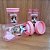 Kit 4 Potes Organizador Multiuso Rosa 350ml Minnie Mouse Disney 12cm - Tiba - Imagem 2