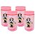Kit 4 Potes Organizador Multiuso Rosa 350ml Minnie Mouse Disney 12cm - Tiba - Imagem 1