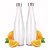 Kit 4 Garrafas Vidro Acqua Transparente 1 Litro Com Tampa - Imagem 6