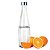 Kit 4 Garrafas Vidro Acqua 1 Litro Transparente 32cm Tampa Inox - Tuut - Imagem 2