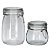 Jogo 2 Potes Vidro Vedação Hermética Silicone e Trava Inox Premium 500ml e 1 Litro - Tuut - Imagem 1
