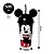 Kit Refeição Infantil Mickey Disney 8 Peças Pratos, Bandeja, Copo e Talheres - Tuut - Imagem 2