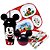 Kit Refeição Infantil Mickey Disney 7 Peças Pratos, Bandeja, Copo e Talheres - Tuut - Imagem 1