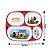 Kit Prato Refeição Infantil 4 Divisórias, Copo Melamina e Talheres Mickey Disney - Tuut - Imagem 3