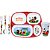 Kit Prato Refeição Infantil 4 Divisórias, Copo Melamina e Talheres Mickey Disney - Tuut - Imagem 1
