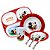 Kit Refeição Infantil Melamina Mickey Disney 7 Peças Pratos, Tigela e Copo Melamina - Tuut - Imagem 1