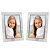 Conjunto 2 Porta-Retratos Vidro Reto Prime Borda Prata 10x15 Vertical – Tuut - Imagem 1
