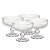 Conjunto 4 Taças Para Sobremesa Vidro Versalhes Friso 320ml - Lehaví - Imagem 1