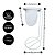 Suporte Mini Coador Individual Para Café e Chá Aço Prime Branco 16cm - Imagem 3