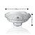 Centro de Mesa com Pé Vidro Decorado Tripoli Luxo 30cm - Lehaví - Imagem 6