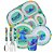 Jogo Refeição Infantil Melamina Stitch Disney Pratos, Tigela, Copo e Talheres Inox - Tuut - Imagem 1