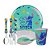 Kit Refeição Infantil Melamina Stitch Disney 6 Peças Pratos, Copo e Talheres Inox - Tuut - Imagem 1