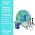 Kit Refeição Infantil Melamina Stitch Disney 6 Peças Pratos, Copo e Talheres Inox - Tuut - Imagem 9