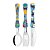 Jogo Refeição Infantil Melamina Stitch Disney 7 Peças Incluso Talheres Inox - Tuut - Imagem 3