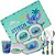 Jogo Refeição Infantil Melamina Stitch Disney 7 Peças Incluso Talheres Inox - Tuut - Imagem 1