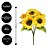 Jogo 2 Buquês Girassol 45cm 5 Flores Artificial Premium - MC Flores - Imagem 6