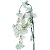 Haste Flor de Cerejeira Artificial Branca Pendente Luxo 50cm - MC Flores - Imagem 1