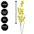 Jogo 3 Hastes Flor Orquídea Amarela Chuva de Ouro Artificial 50cm - MC Flores - Imagem 5