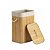 Cesto de Bambu Natural Retangular Grande 60cm Para Banheiro e Lavanderia - Mek - Imagem 5