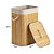 Cesto de Bambu Natural Retangular Grande 60cm Para Banheiro e Lavanderia - Mek - Imagem 7