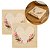 Kit Guardanapo Estampado Coração Floral Bege Luxo 40 Folhas 33cm - Tuut - Imagem 1