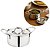 Mini Panela Para Servir Aço Inox Prime com Tampa 10,5cm - Tuut - Imagem 4