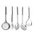Conjunto de Utensílios Para Servir 5 Peças Aço Inox 32cm - Tuut - Imagem 1