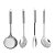Conjunto de Utensílios Colheres Para Servir 5 Peças Aço Inox 32cm - Tuut - Imagem 1