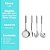 Conjunto de Utensílios Colheres Para Servir 5 Peças Aço Inox 32cm - Tuut - Imagem 3
