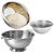 Kit Escorredores Multiuso Aço Inox Lavador de Arroz, Macarrão e Bowl - Lehavi - Imagem 1