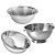 Kit Escorredores Multiuso Aço Inox Lavador de Arroz, Macarrão e Bowl 24cm - Lehavi - Imagem 1