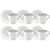 Conjunto 6 Xícaras e Pires para Chá Porcelana Decorada Alicia 180ml - Tramontina - Imagem 1