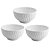 Jogo 3 Tigelas Bowl Porcelana Branca Balloon 300ml Caldos ou Servir - Lyor - Imagem 1
