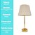 Abajur Decorativo Rosê Gold Clássico Premium 41cm Bivolt - Alfacell - Imagem 5