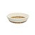 Cesto Fibra Natural Palha com Forro Branco Lateral Algodão 19cm - Hauskraft - Imagem 1