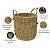 Cesto em Seagrass Fibra Natural Trançado com Alças Caubi 30cm - Jolitex - Imagem 3