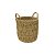 Cesto em Seagrass Fibra Natural Trançado com Alças Caubi 25cm - Jolitex - Imagem 1