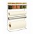 Suporte Organizador 4 em 1 Porta Rolos em Aço Cromado com 5 Potes Porta Temperos Tampa Bambu 90ml - Mundial Casa - Imagem 1