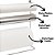Suporte Para Cozinha 4 em 1 Aço Cromado Porta Rolos com 5 Potes Vidro Hermético Tampa Bambu 90ml - Mundial Casa - Imagem 5