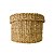 Cesto Fibra Natural Redondo com Tampa Seagrass Trançado Carajas 32cm - Jolitex - Imagem 5