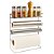 Suporte Cozinha Parede Porta Rolos, Temperos 5x1 Aço Cromado Prime - Aramig - Imagem 8