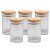 Suporte Organizador 5 em 1 Porta Rolos em Aço Cromado com 5 Potes Porta Temperos Tampa Bambu 90ml - Aramig - Imagem 8