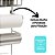 Suporte Porta Rolos Papel Toalha e 5 Potes Herméticos Vidro Tampa Bambu 90ml - Aramig - Imagem 4