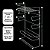 Suporte Porta Rolos Papel Toalha e 5 Potes Herméticos Vidro Tampa Bambu 90ml - Aramig - Imagem 10