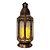 Lanterna Decorativa Iluminada Hexagonal Bronze Rústico Metal e Vidro Prime 45cm x 15cm - Imagem 5