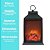 Lanterna Decorativa Lareira Iluminada LED Realista 25cm x 15cm - Rio Master - Imagem 8
