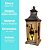 Jogo 2 Lanternas Decorativa Iluminada Madeira e Ferro Rústico Com Vela LED 55cm e 37cm - Imagem 9