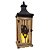 Lanterna Decorativa Iluminada Madeira e Ferro Rústico Com Vela LED 37cm - Empório Decor - Imagem 5